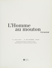 Cover of: Picasso: l'homme au mouton : 4 juillet-4 octobre 1999