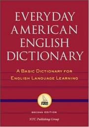 Cover of: Everyday American English Dictionary  by Richard A. Spears