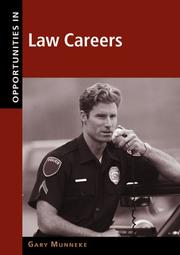 Cover of: Opportunities in law careers by Gary A. Munneke
