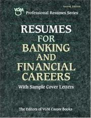Cover of: Resumes for Banking and Financial Careers