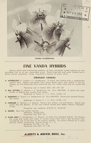 Cover of: Fine vanda hybrids