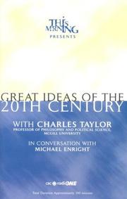 Cover of: Great Ideas of the 20th Century by Charles Taylor, Michael Enright