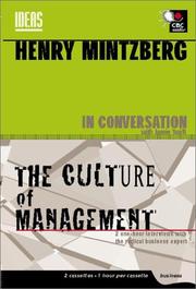 Cover of: Henry Mintzberg in Conversation: The Cult of Management & the Culture of Management