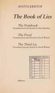 Cover of: The book of lies by Ágota Kristóf