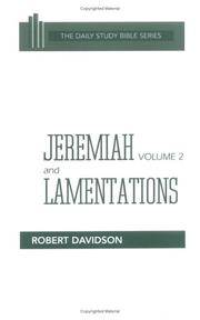 Cover of: Jeremiah by Davidson, Robert M.A.