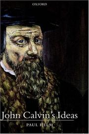 Cover of: John Calvin's ideas