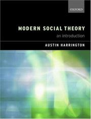 Cover of: Modern Social Theory by Austin Harrington