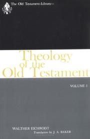 Cover of: Theology of the Old Testament (Old Testament Library)