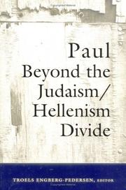 Cover of: Paul Beyond the Judaism/Hellenism Divide