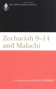 Cover of: Zechariah 9-14 & Malachi (Old Testament Library)