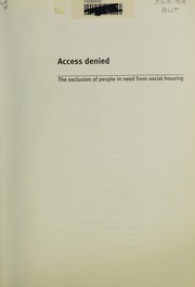 Cover of: Access Denied by Sophie Butler, Nicola Bacon