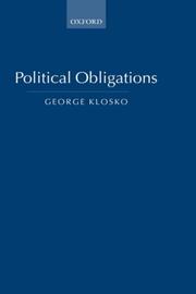 Cover of: Political Obligations by George Klosko
