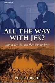 Cover of: All the way with JFK? by Peter Busch