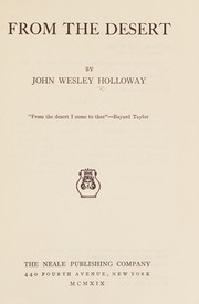 From the desert by John Wesley Holloway
