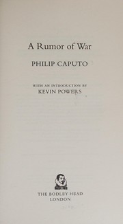Cover of: Rumor of War by Philip Caputo