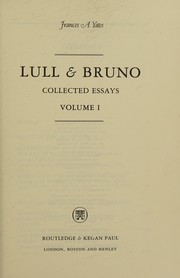 Cover of: Lull & Bruno by Frances Amelia Yates