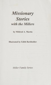 Cover of: Missionary stories with the Millers