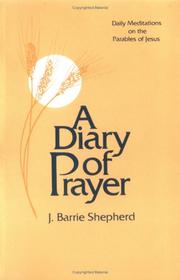 Cover of: A diary of prayer