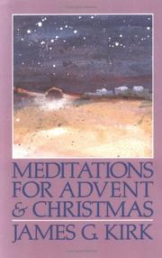Cover of: Meditations for Advent and Christmas