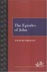 Cover of: The Epistles of John by David K. Rensberger