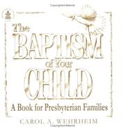 Cover of: The baptism of your child: a book for families