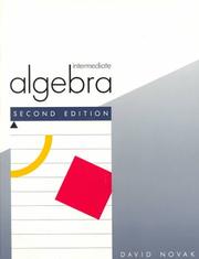 Cover of: Intermediate Algebra (College) | David Novak