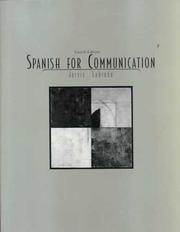 Cover of: Spanish for Communication by Ana C. Jarvis, Raquel Lebredo