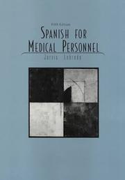 Cover of: Spanish for Medical Personnel | Ana C. Jarvis