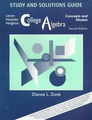 Cover of: College Algebra by Roland E. Larson, Robert P. Hostetler