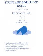 Cover of: Precalculus: Study and Solutions Guide