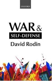 Cover of: War and Self-Defense