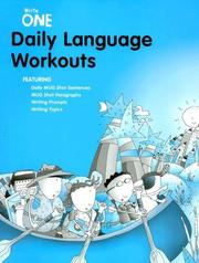 Cover of: Write One Daily Language Workouts: Daily Language and Writing Practice for Grade 1 (Write Source Language Series)