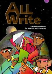 Cover of: All Write: A Student Handbook for Writing and Learning