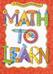 Cover of: Math to Learn: A Mathematics Handbook