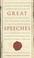 Cover of: Great Speeches