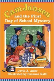 Cover of: Cam Jansen and the first day of school mystery by David A. Adler