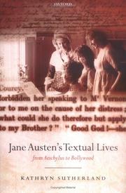 Cover of: Jane Austen's Textual Lives: From Aeschylus to Bollywood