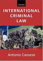 Cover of: International Criminal Law