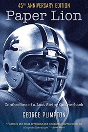 Cover of: Paper Lion: Confessions of a Last-String Quarterback