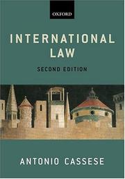 Cover of: International Law by Antonio Cassese
