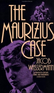 Cover of: The Maurizius case by Jakob Wassermann