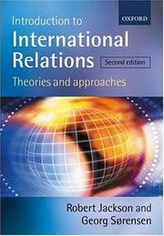 Cover of: Introduction to international relations: theories and approaches