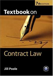 Cover of: Textbook on contract law