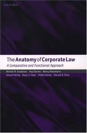 Cover of: The Anatomy of Corporate Law: A Comparative and Functional Approach
