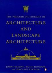 Cover of: Dictionary of Architecture, The Penguin by Nikolaus Pevsner, John Fleming, Hugh Honour