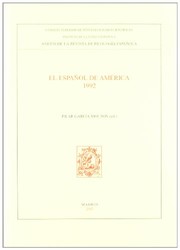 Cover of: El español de América, 1992
