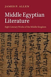 Cover of: Middle Egyptian Literature by James P. Allen