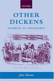 Cover of: Other Dickens: Pickwick to Chuzzlewit