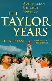 Cover of: The Taylor Years by Ken Poesse