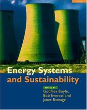 Cover of: Energy systems and sustainability